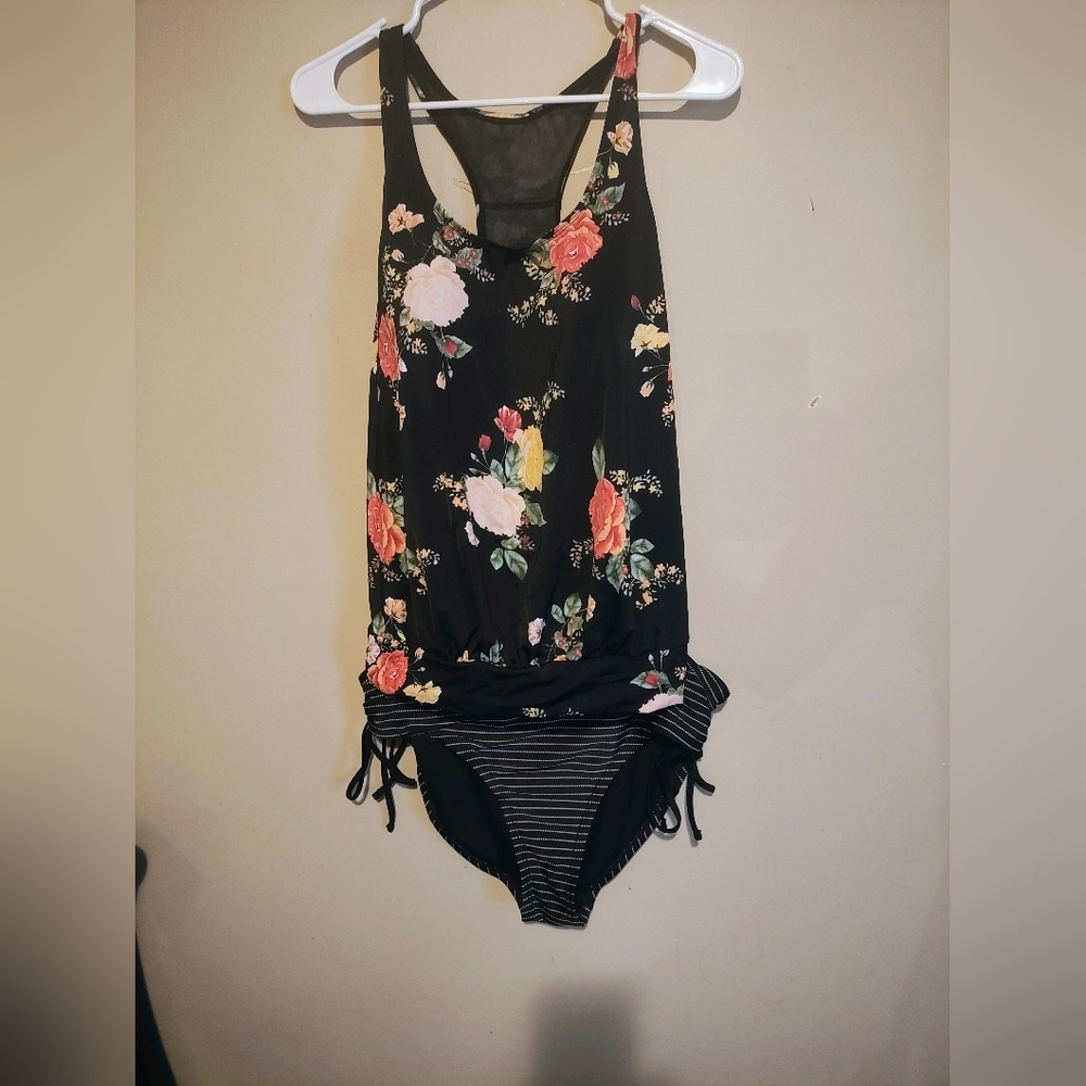 Floral Black Bikini
